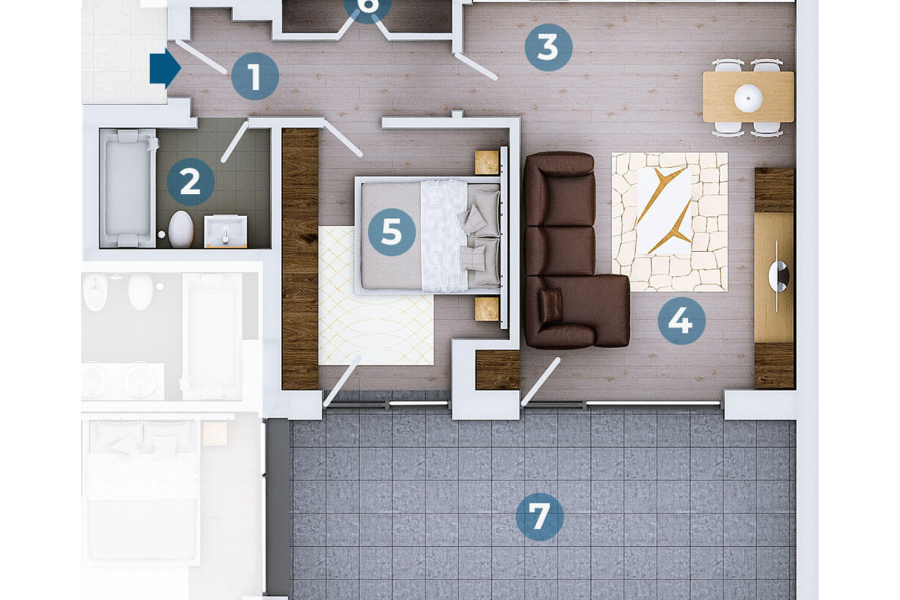 2 camere Rahmaninov 38