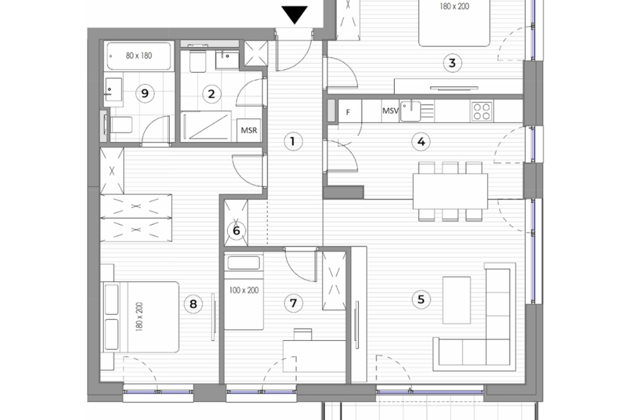 4 camere Quartier Ferdinand